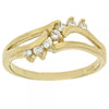 Anillo Multi Piedra 5.166.019.07 Oro Laminado, con Zirconia Cubica Blanca, Pulido, Dorado
