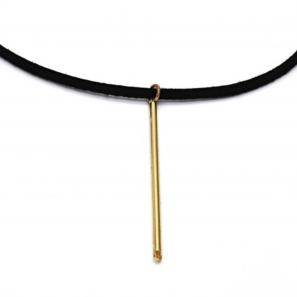 Gargantilla Elegante 04.215.0013.72 Oro Laminado, Diseño de Choker, Pulido, Dorado