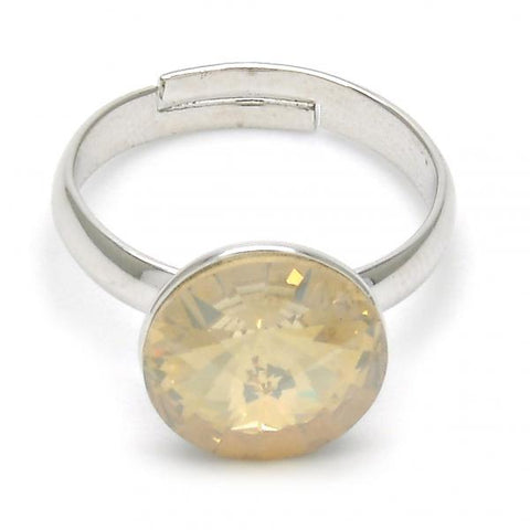 Anillo Multi Piedra 01.239.0001.1 Rodio Laminado, con Cristales de Swarovski Light Silk, Pulido, Rodinado