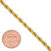 Pulsera Básica 5.222.034.07 Oro Laminado, Diseño de Rope, Pulido, Dorado