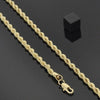 Gargantilla Básica 5.222.035.26 Oro Laminado, Diseño de Rope, Pulido, Dorado