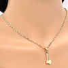 Collares con Dije 04.242.0086.24 Oro Laminado, Pulido, Dorado