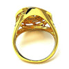 Anillo Multi Piedra 01.118.0022.08 Oro Laminado, con Micro Pave Blanca, Pulido, Dorado