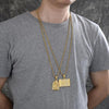 Collares con Dije 04.259.0002.30 Acero Inoxidable, con Cristal Blanca, Pulido, Dorado