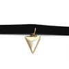 Gargantilla Elegante 04.215.0006.13 Oro Laminado, Diseño de Choker, Diamantado, Dorado