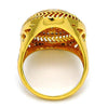 Anillo Multi Piedra 01.118.0031.08 Oro Laminado, con Cristal Blanca, Pulido, Dorado