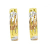 Argolla Huggie 02.26.0210.15 Oro Laminado, Diamantado, Tricolor