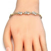 Pulsera Elegante 03.63.2003.08 Oro Laminado, con Zirconia Cubica Blanca, Pulido, Dorado