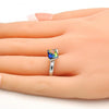 Anillo Multi Piedra 01.239.0003.5 Rodio Laminado, con Cristales de Swarovski Vitrail Light, Pulido, Rodinado