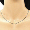 Gargantilla Básica 04.213.0217.18 Oro Laminado, Diseño de Mariner, Pulido, Dorado