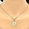 Collares con Dije 04.242.0090.24 Oro Laminado, Diseño de Dinero, Pulido, Dorado