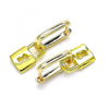 Argolla Huggie 02.368.0028.10 Oro Laminado, Diseño de Candado, Pulido, Dorado