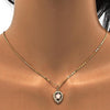Collares con Dije 04.63.1325.18 Oro Laminado, Diseño de Estrella, con Opal Blanca y Micro PaveBlanca, Pulido, Dorado