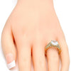 Anillo Multi Piedra 01.60.0006.08 Oro Laminado, con Zirconia Cubica Blanca, Pulido, Dorado