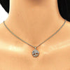 Collares con Dije 04.342.0021.20 Oro Laminado, Diseño de Arbol, con Micro Pave Blanca, Pulido, Dorado