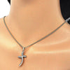 Collares con Dije 04.284.0014.22 Oro Laminado, con Zirconia Cubica Blanca, Pulido, Dorado
