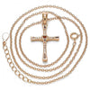 Collares con Dije 04.336.0118.1.18 Plata Rodinada, Diseño de Cruz, con Zirconia Cubica Blanca, Pulido, Oro Rosado