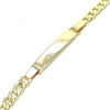 Pulsera con Placa 03.63.2222.06 Oro Laminado, Pulido, Dorado