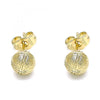 Arete Dormilona 02.100.0109 Oro Laminado, Mate, Dorado