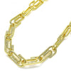 Gargantilla Básica 04.362.0040.18 Oro Laminado, Diseño de Paperclip, Pulido, Dorado