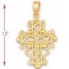 Dije Religioso 5.188.002 Oro Laminado, Diseño de Crucifijo, Dorado