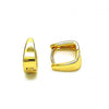 Argolla Huggie 02.195.0184.10 Oro Laminado, Pulido, Dorado