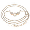 Collares con Dije 04.336.0197.1.16 Plata Rodinada, con Zirconia Cubica Blanca, Pulido, Oro Rosado