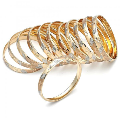 Docena de Aros 5.264.002.02 Chapa de Oro, Diamantado, Tricolor
