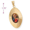 Dije Religioso 5.197.013 Oro Laminado, Diseño de Sagrado Corazon de Maria, Diamantado, Dorado