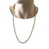 Gargantilla Básica 04.213.0103.30 Oro Laminado, Diseño de Rope, Pulido, Dorado
