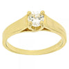 Anillo Multi Piedra 5.167.035.07 Oro Laminado, Diseño de Solitario, con Zirconia Cubica Blanca, Pulido, Dorado