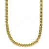 Gargantilla Básica 04.63.1413.20 Oro Laminado, Diseño de Miami Cubana, Pulido, Dorado