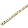 Gargantilla Elegante 04.284.0005.18 Oro Laminado, con Zirconia Cubica Blanca, Pulido, Dorado