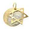 Dije Religioso 05.32.0024 Oro Laminado, Diseño de Mano de Dios, Diamantado, Dorado