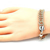 Pulsera Básica 03.331.0124.09 Oro Laminado, Pulido, Dorado