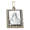 Dije Religioso 5.198.027 Oro Laminado, Diseño de Jesus, con Zirconia Cubica Blanca, Pulido, Dos Tonos