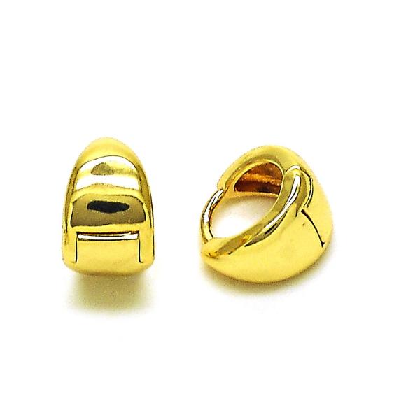 Argolla Huggie 02.195.0204.12 Oro Laminado, Pulido, Dorado