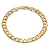 Pulsera Básica 5.222.003.08 Oro Laminado, Diseño de Cubana, Pulido, Dorado