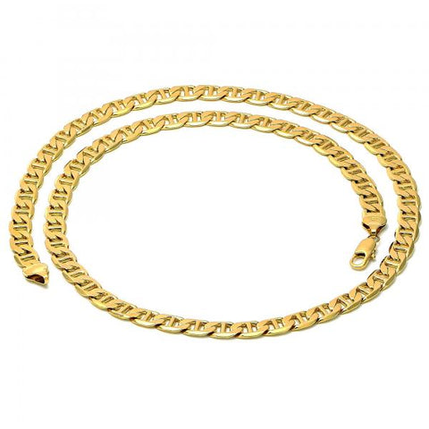 Gargantilla Básica 5.222.021.28 Oro Laminado, Diseño de Mariner, Pulido, Dorado