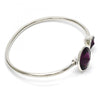 Aro Individual 07.239.0003.2 Rodio Laminado, con Cristales de Swarovski Amethyst, Pulido, Rodinado