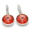 Arete Colgante 02.239.0001.8 Rodio Laminado, con Cristales de Swarovski Rose Peach, Pulido, Rodinado