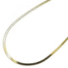 Gargantilla Básica 04.213.0176.18 Oro Laminado, Diseño de Herringbone, Pulido, Dorado