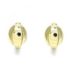 Argolla Huggie 02.213.0271.12 Oro Laminado, Diseño de Chunky, Pulido, Dorado