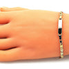 Pulsera con Placa 03.63.2220.06 Oro Laminado, Pulido, Dorado