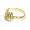 Anillo Elegante 01.233.0002.08 Oro Laminado, Diseño de Flor, Diamantado, Dorado