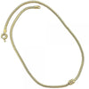 Collares con Dije 04.63.0005 Oro Laminado, Diseño de Flor y Cola de Raton, Diseño de Flor, con Cristal Blanca, Pulido, Dorado
