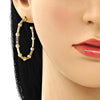 Arete Dormilona 02.210.0744.1 Oro Laminado, con Micro Pave Multicolor, Pulido, Dorado