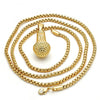 Collares con Dije 04.242.0074.30 Oro Laminado, Pulido, Dorado
