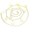 Collares con Dije 04.336.0184.2.16 Plata Rodinada, Diseño de Estrella, Pulido, Dorado