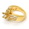Anillo Multi Piedra 01.199.0006.07.GT Tono Dorado, con Zirconia Cubica Blanca, Pulido, Dorado